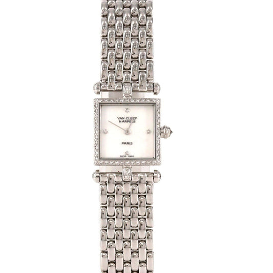 Van Cleef & Arpels Classic Carre WG D WG Quartz Watch