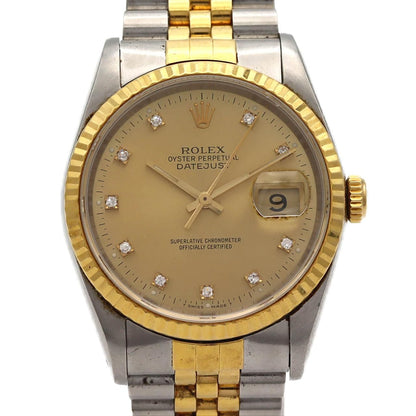 Rolex Datejust Stainless Steel Yellow Gold Automatic