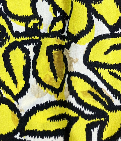 Louis Vuitton Flower Print Long Skirt Silk 100% 38 — view 6