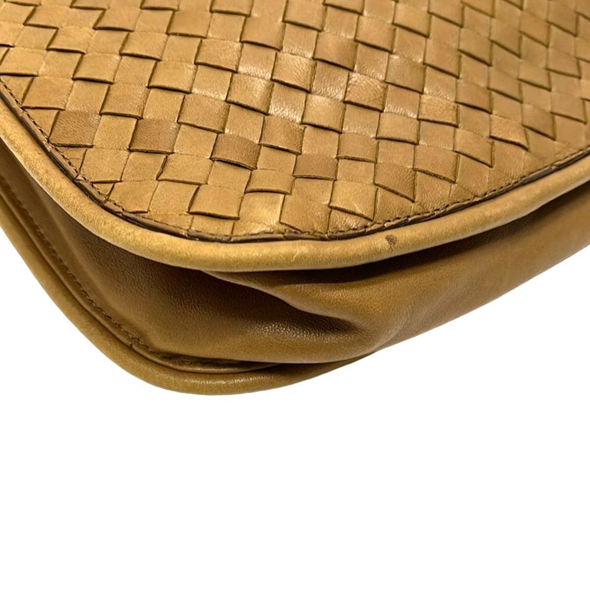 Bottega Veneta Shoulder Bag Intrecciato Light Brown Leather — view 6