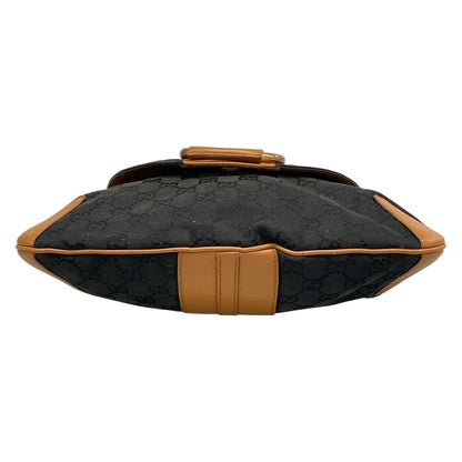 Gucci Shoulder Bag Horsebit Navy Leather — view 5
