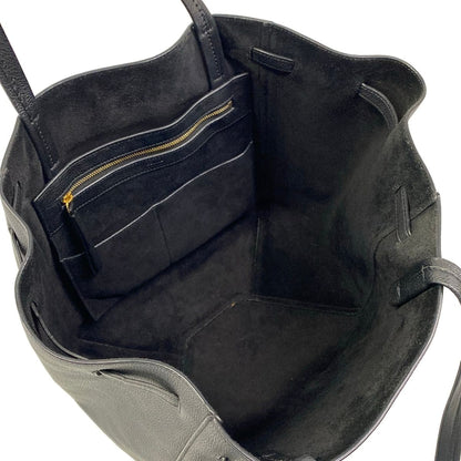 Celine Tote Bag Cabas Phantom Small with Belt Black — view 7