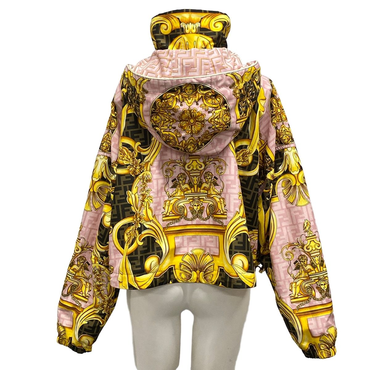 Fendi Jacket Pink White Multi XS — view 2