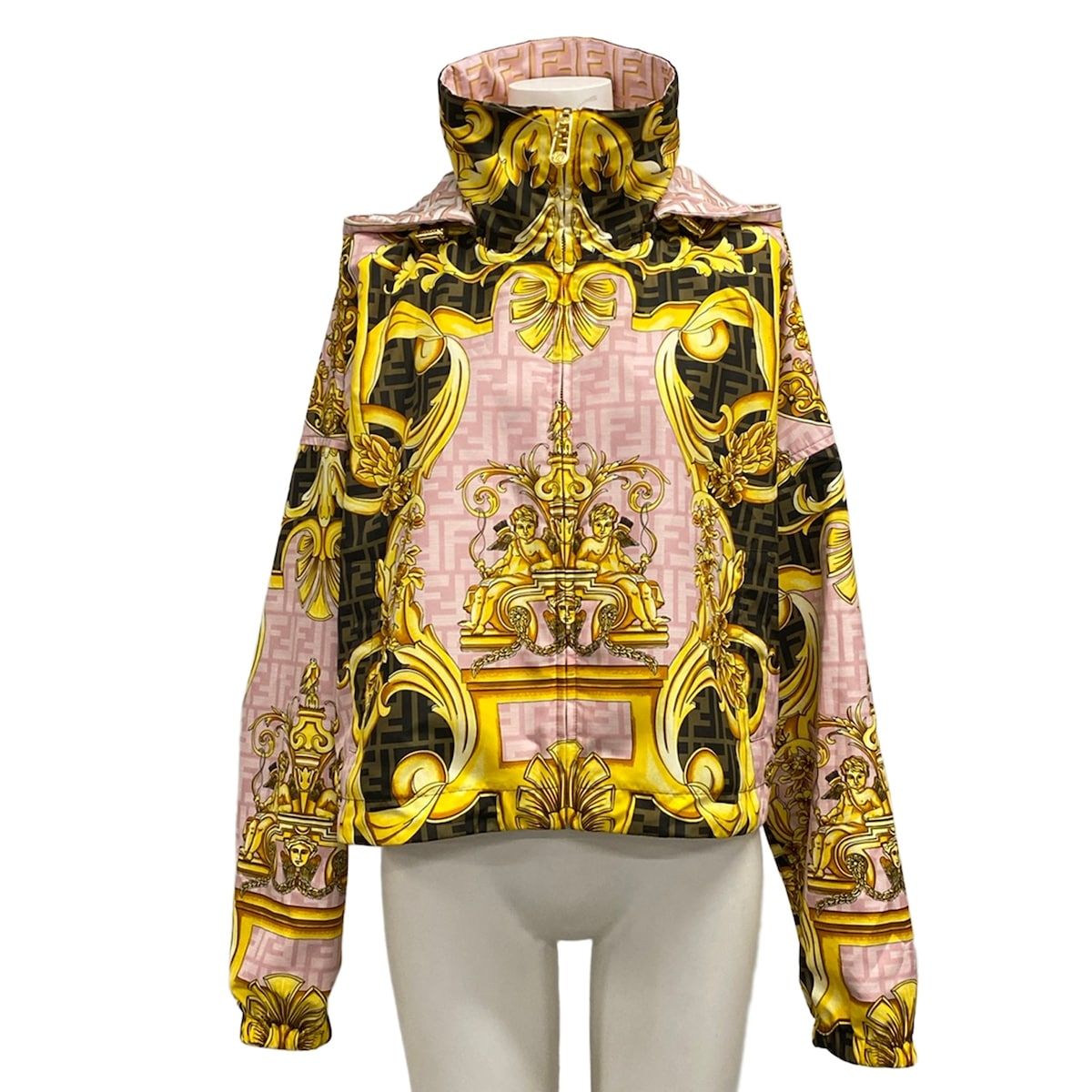 Fendi Jacket Pink White Multi XS