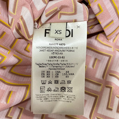 Fendi Jacket Pink White Multi XS — view 6