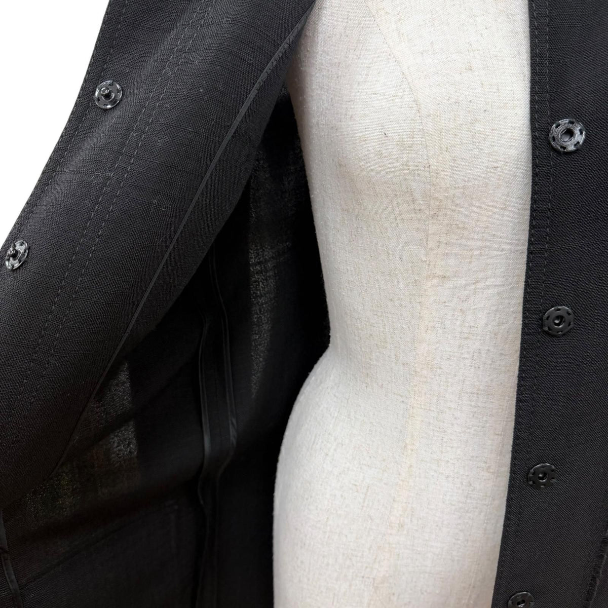Dolce & Gabbana Long Length Stand Collar Coat Black Garment Included 36 — view 5