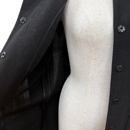 Dolce & Gabbana Long Length Stand Collar Coat Black Garment Included 36 — view 5