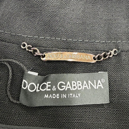 Dolce & Gabbana Long Length Stand Collar Coat Black Garment Included 36 — view 7