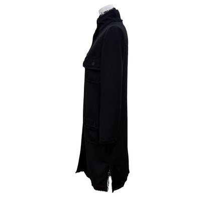 Dolce & Gabbana Long Length Stand Collar Coat Black Garment Included 36 — view 3