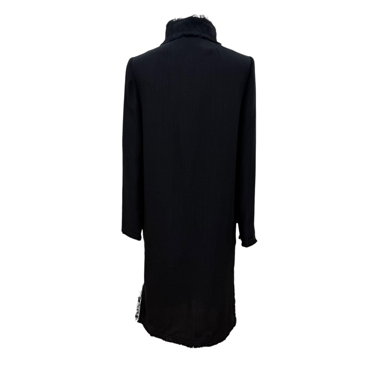 Dolce & Gabbana Long Length Stand Collar Coat Black Garment Included 36 — view 4