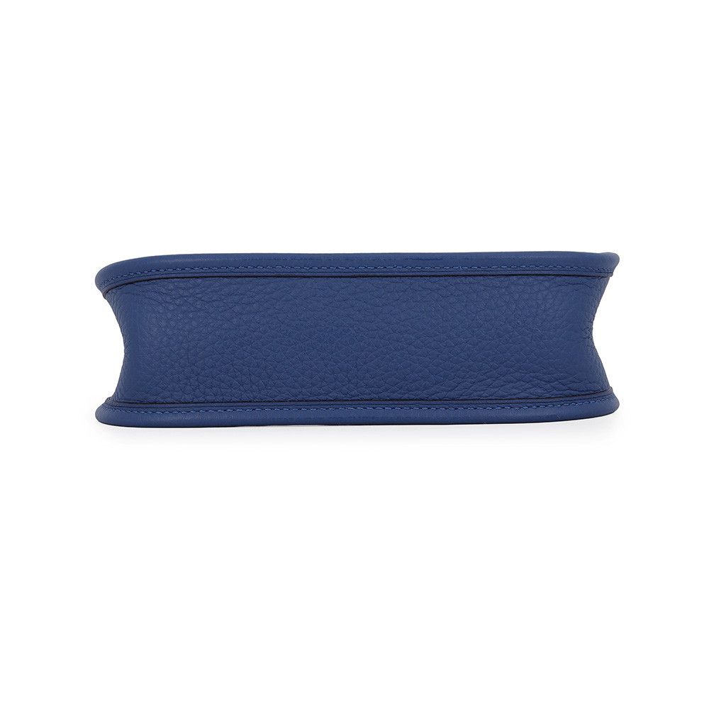 Hermes Shoulder Bag Evelyne TPM 111 Amazon Blue Tie Silver Taurillon Clemence — view 3