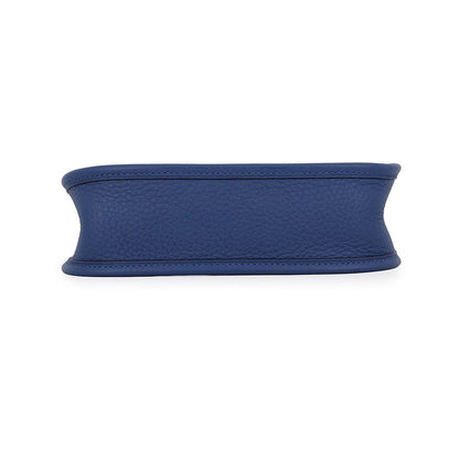 Hermes Shoulder Bag Evelyne TPM 111 Amazon Blue Tie Silver Taurillon Clemence — view 3