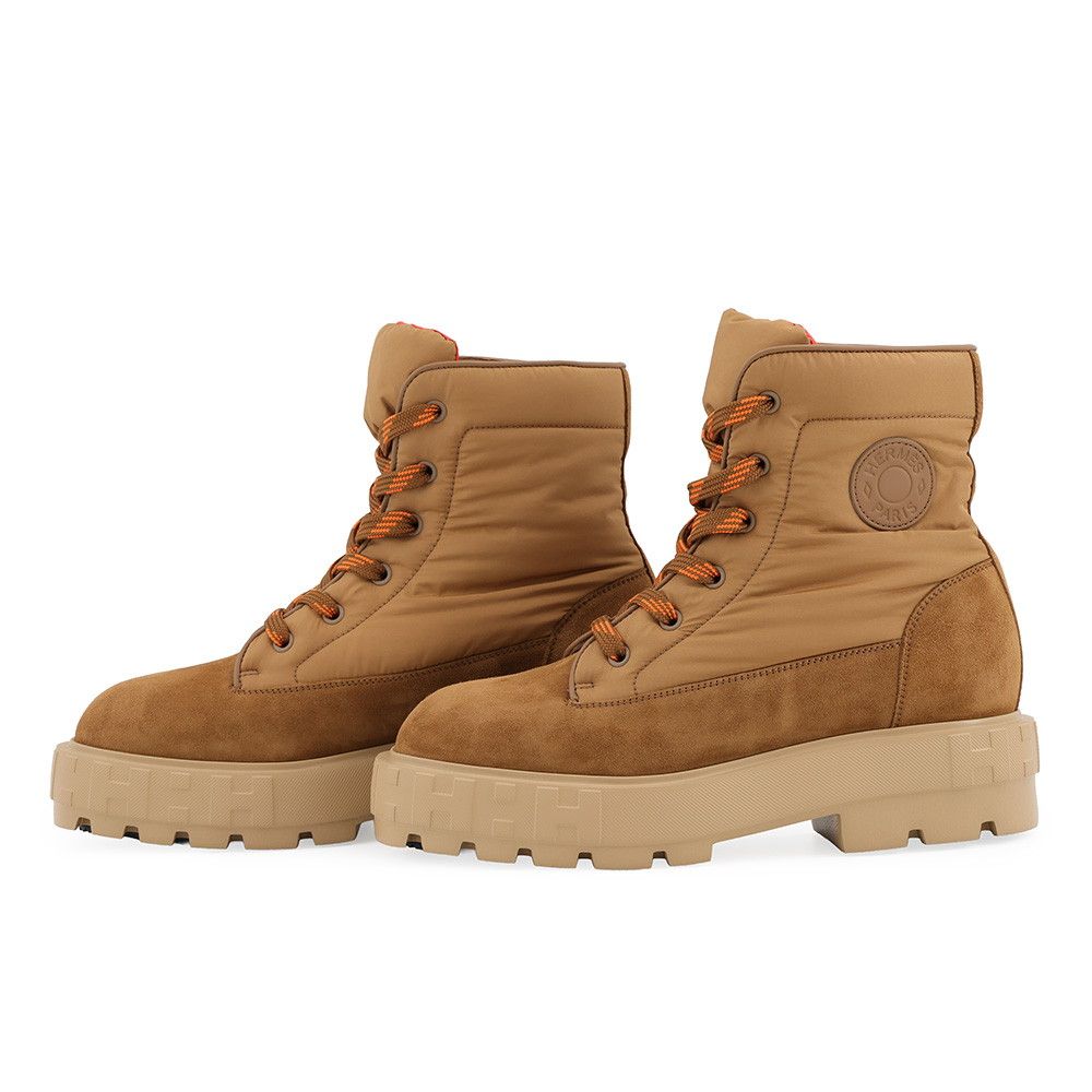 Hermes Short Boots Nordic Fabric Chevre Velours — view 2