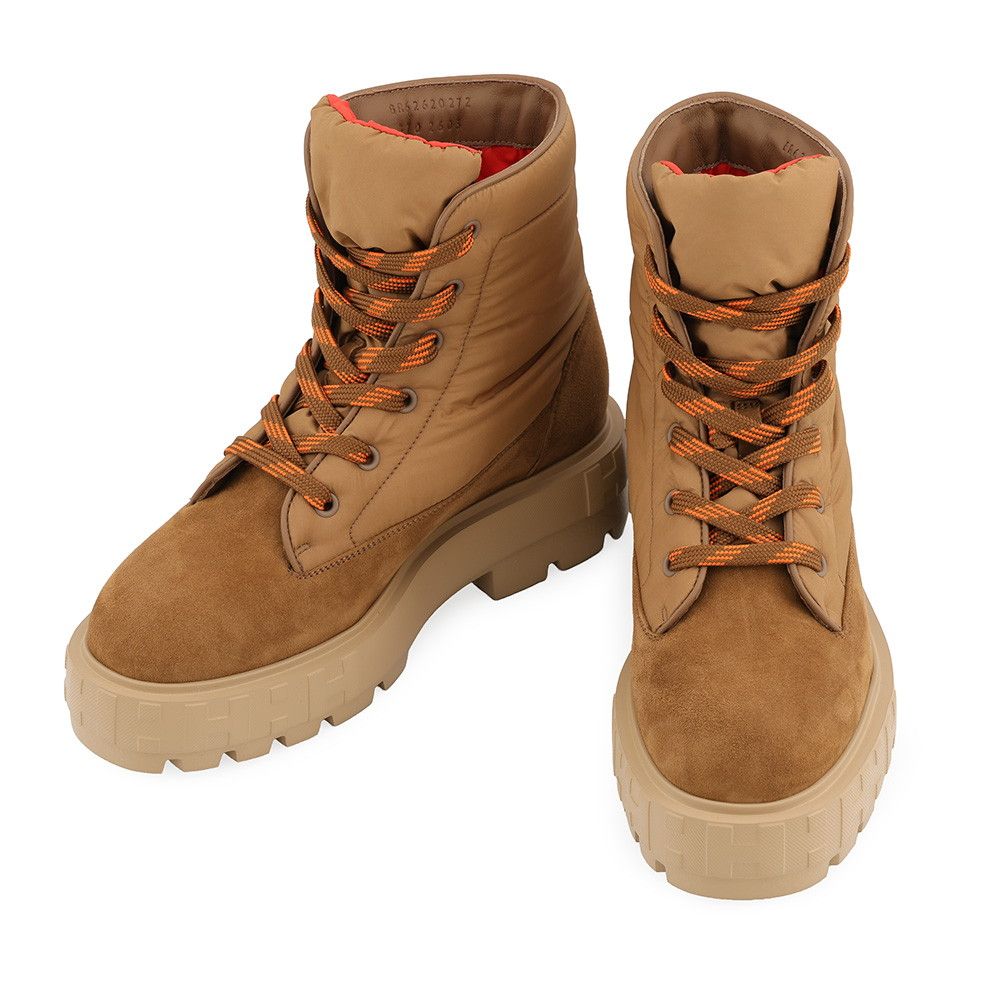 Hermes Short Boots Nordic Fabric Chevre Velours