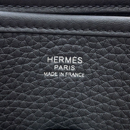 Hermes Shoulder Bag Evelyne 3 PM Black Silver Taurillon Clemence — view 8