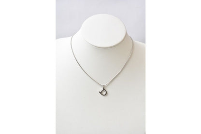 Dior Necklace D Logo Silver — view 6