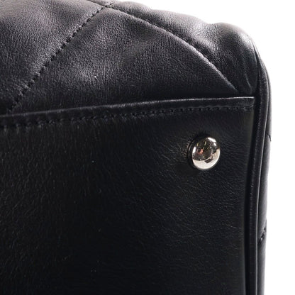 Chanel Paris London Door Latch Tote Bag Lambskin Black Silver 12 — view 6