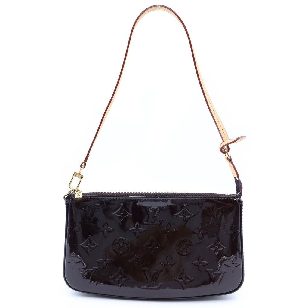 Louis Vuitton Pochette Accessoires Pouch Monogram Vernis Amarante