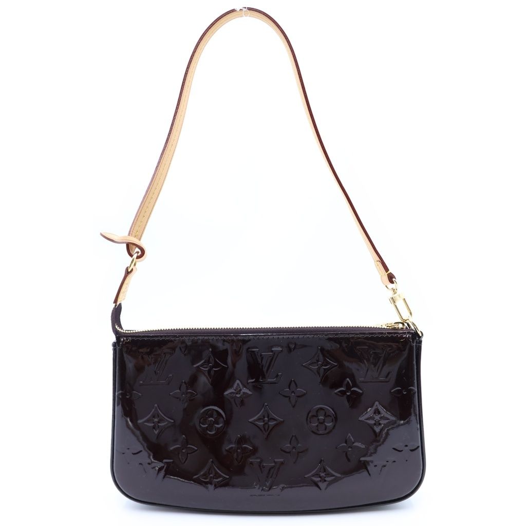 Louis Vuitton Pochette Accessoires Pouch Monogram Vernis Amarante — view 2
