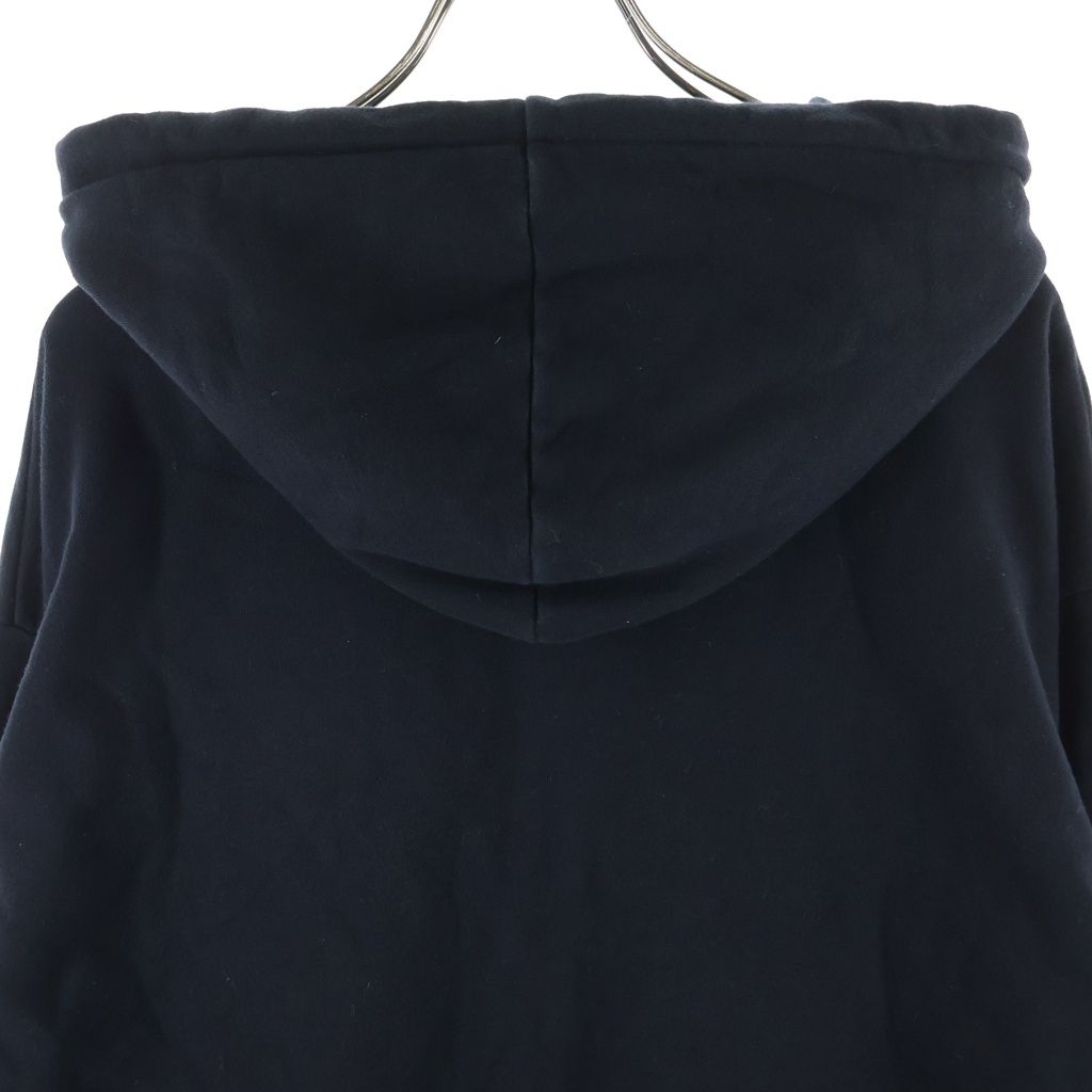 Celine Front Logo Zip Up Pullover Sweatshirt Hoodie Black — view 4