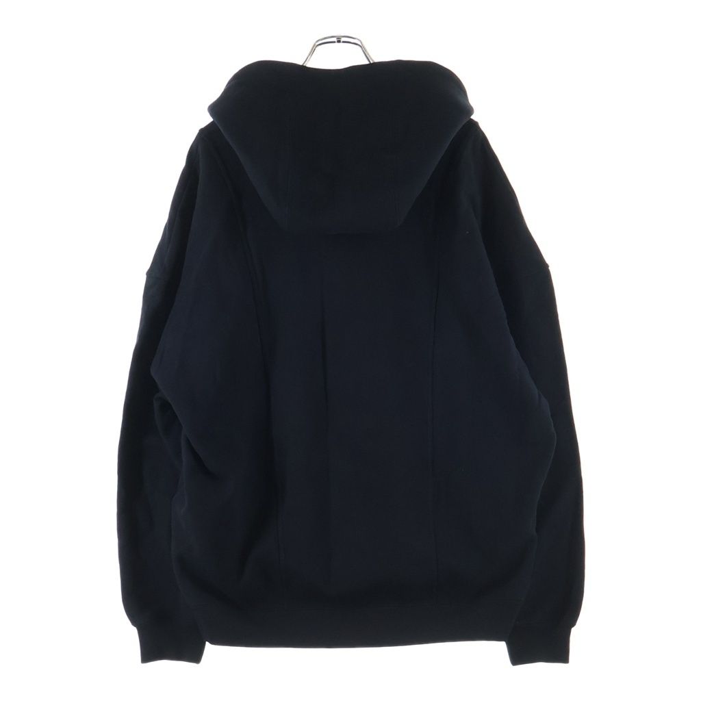Saint Laurent Paris Half Zip Logo Hoodie Embroidery Sweatshirt Pullover Black — view 2