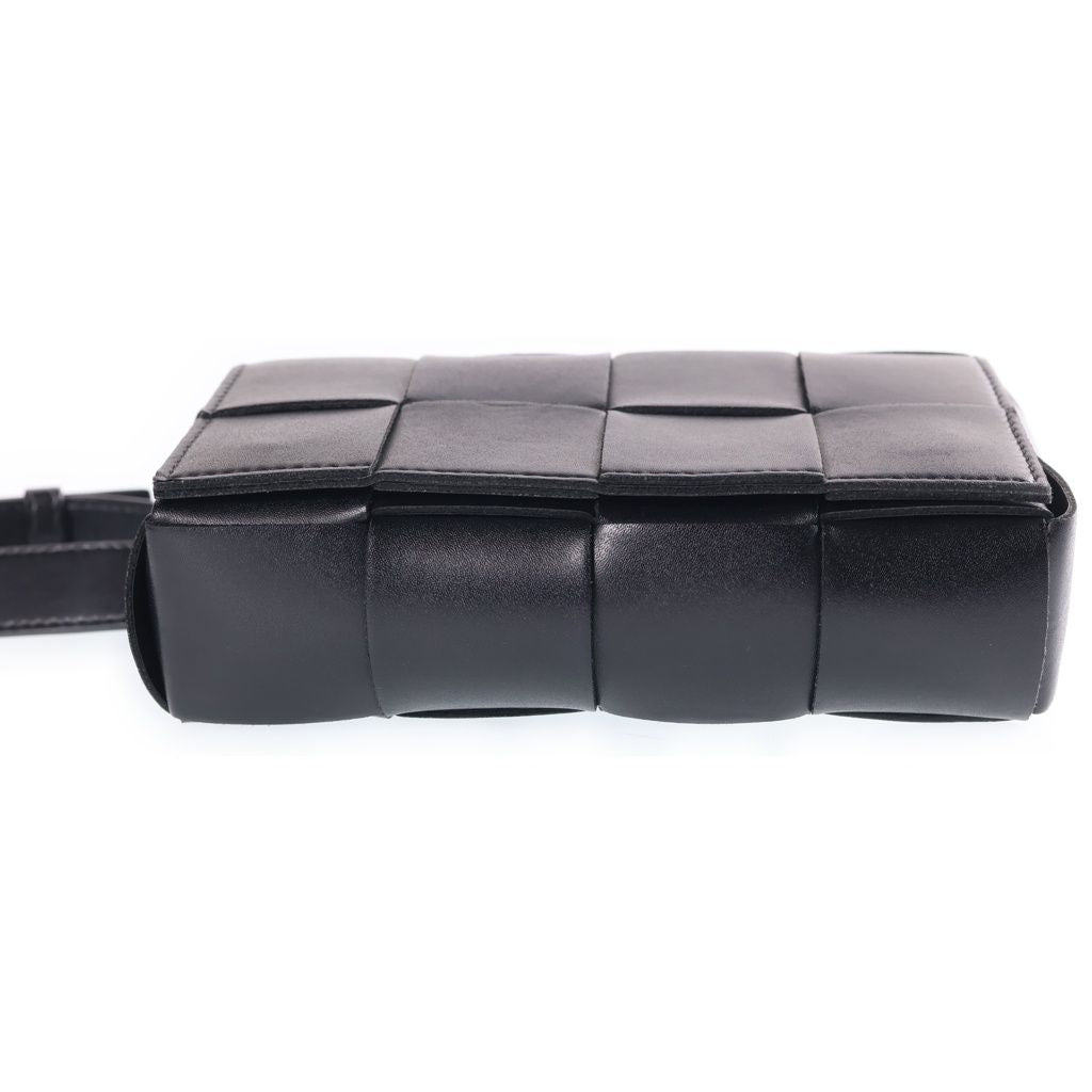 Bottega Veneta Cassette Waist Bag Black Leather — view 4