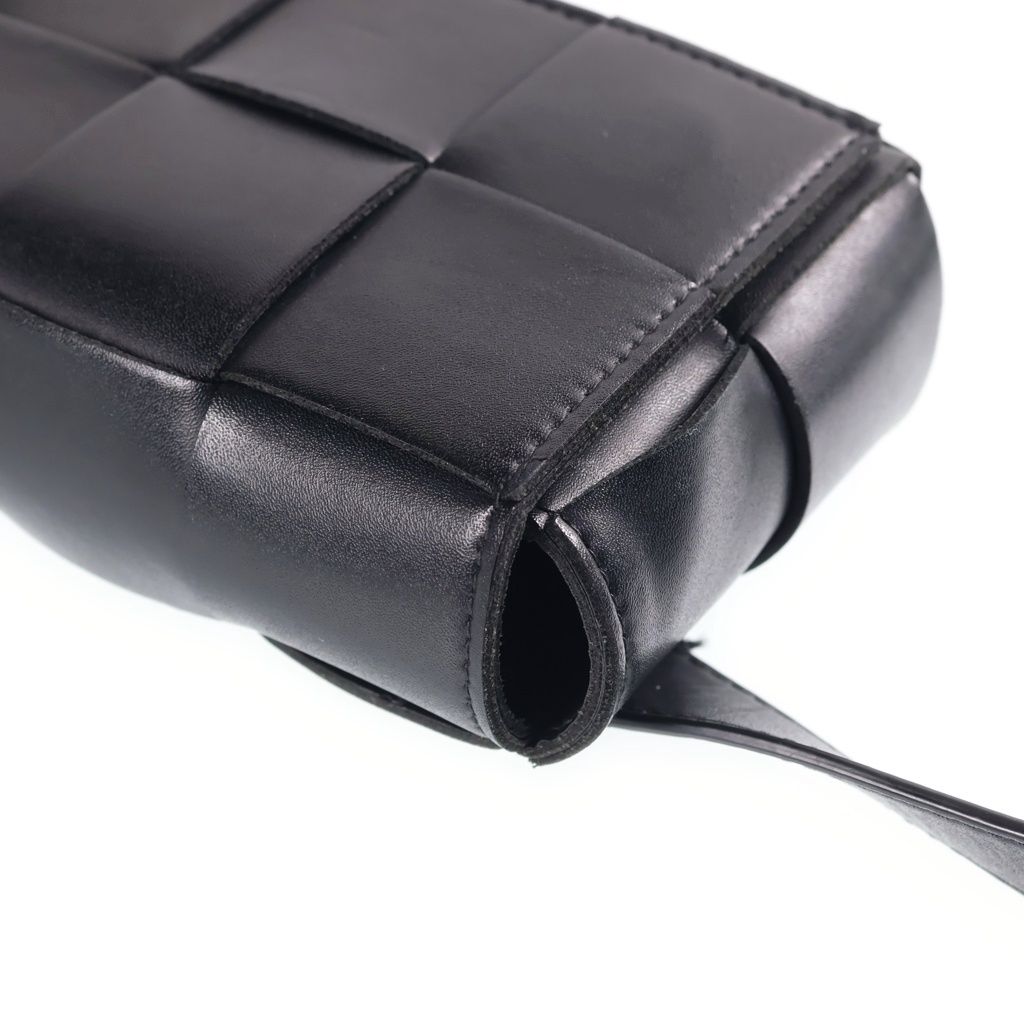 Bottega Veneta Cassette Waist Bag Black Leather — view 6
