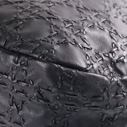 Dior Cannage Hobo One Handle Tote Black Leather Silver — view 5