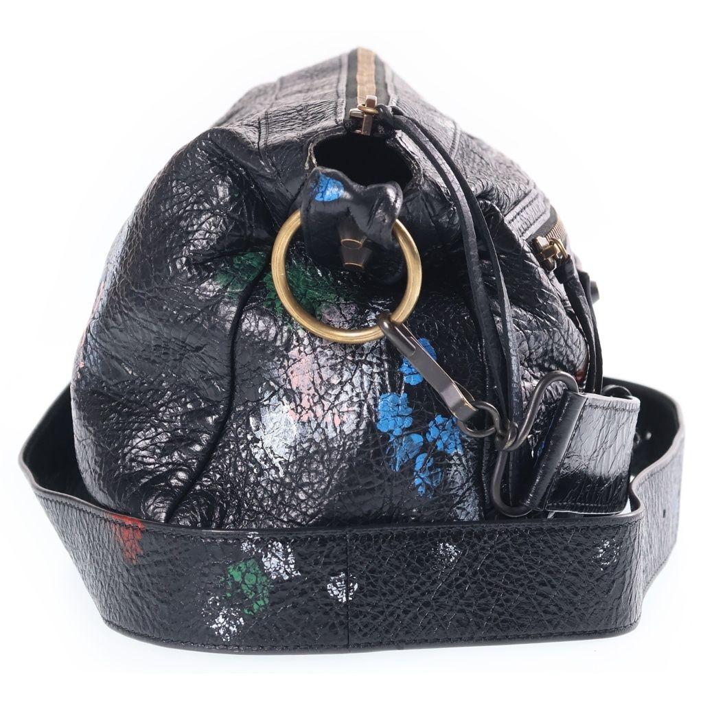 Balenciaga Le City Moto Small Shoulder Bag Black — view 3
