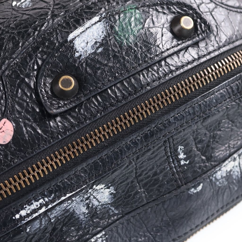 Balenciaga Le City Moto Small Shoulder Bag Black — view 6