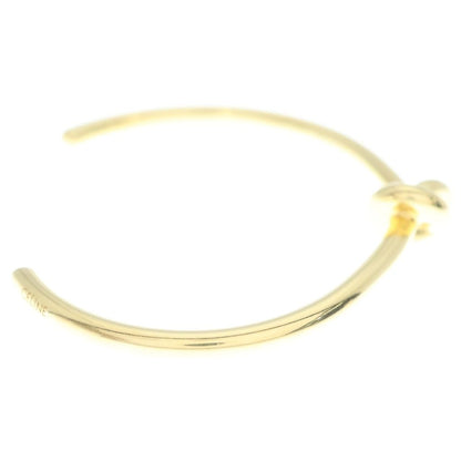 Celine Knot Extra Thin Bracelet Bangle Plated Gold — view 4