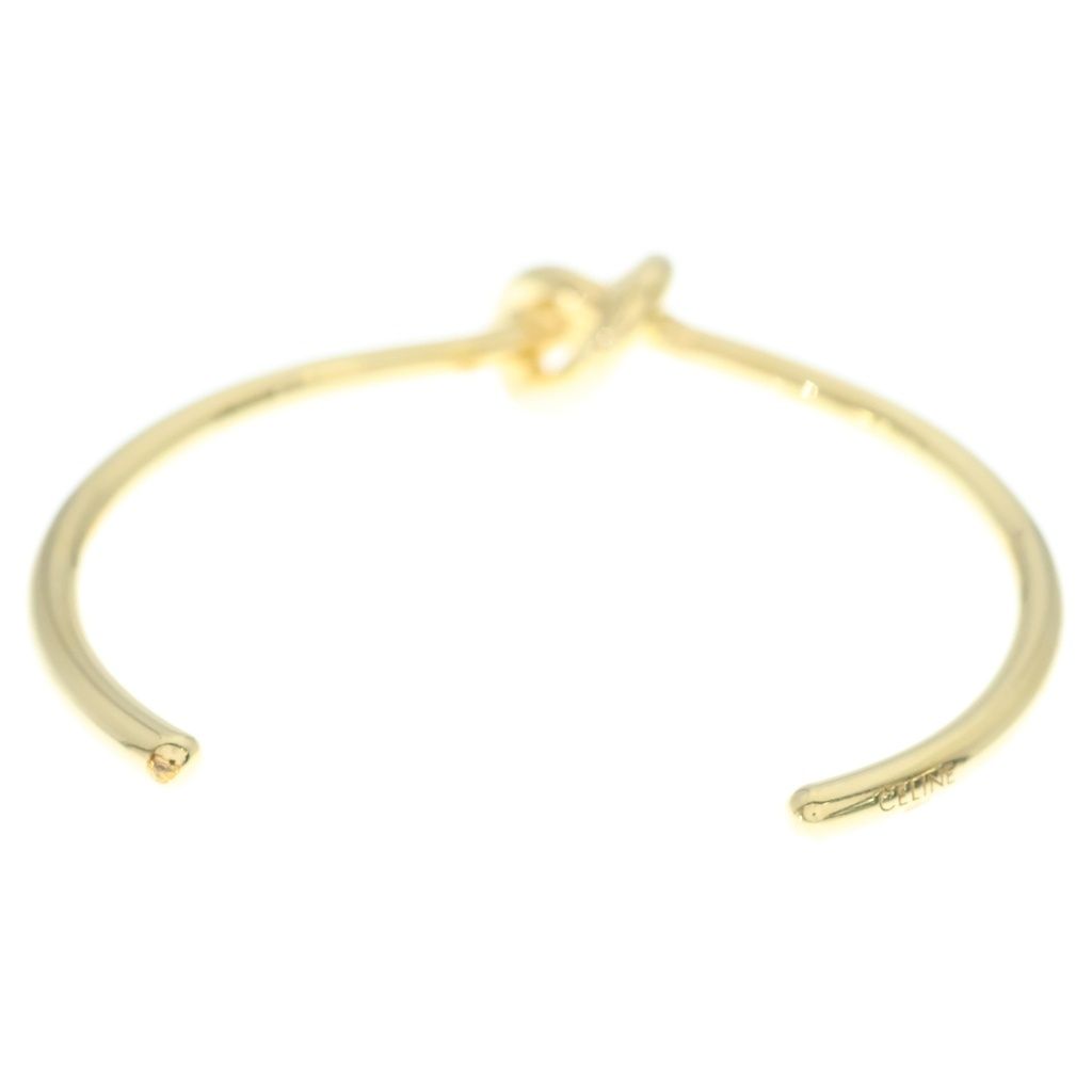 Celine Knot Extra Thin Bracelet Bangle Plated Gold — view 2