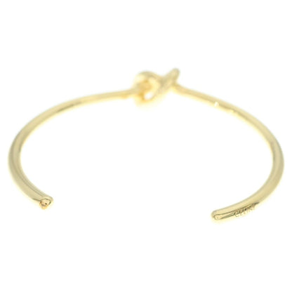 Celine Knot Extra Thin Bracelet Bangle Plated Gold — view 2