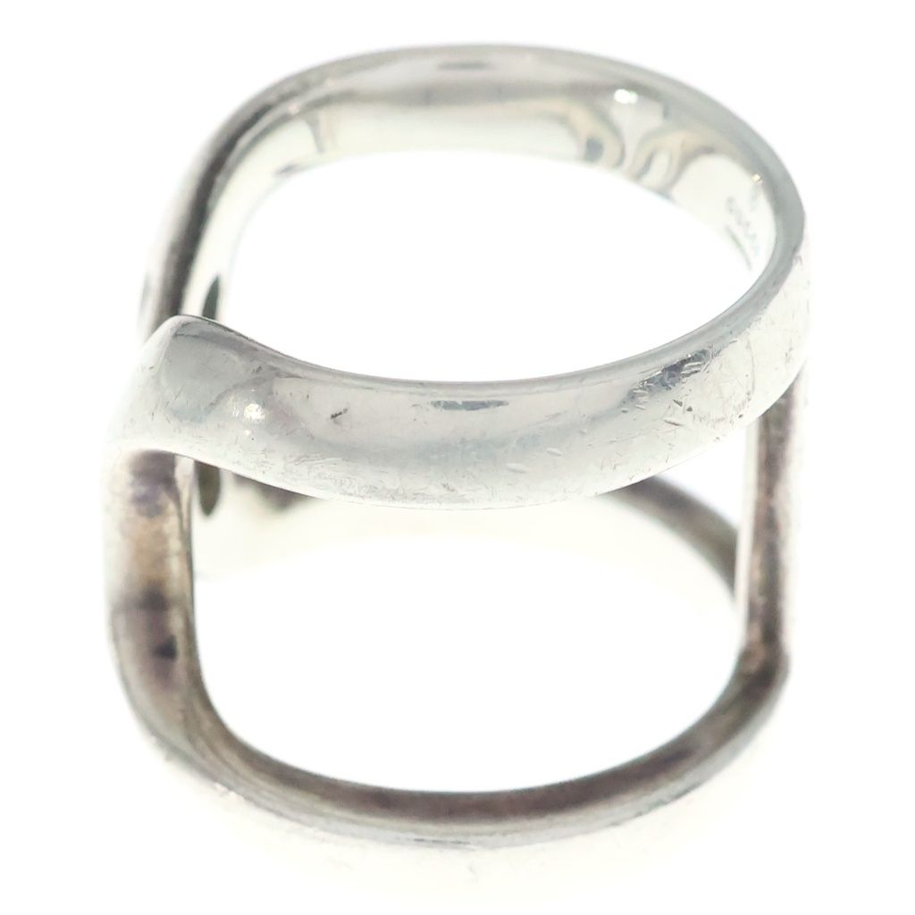 Gucci Logo Stamp Stuffa Ring Silver — view 4
