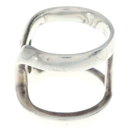 Gucci Logo Stamp Stuffa Ring Silver — view 4