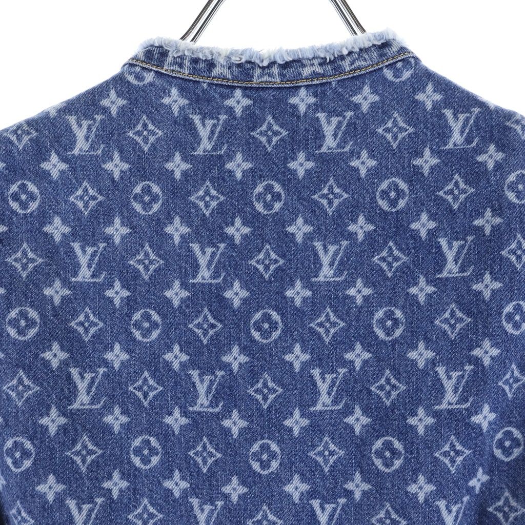 Louis Vuitton Sleeveless Monogram Dress Denim Black — view 4