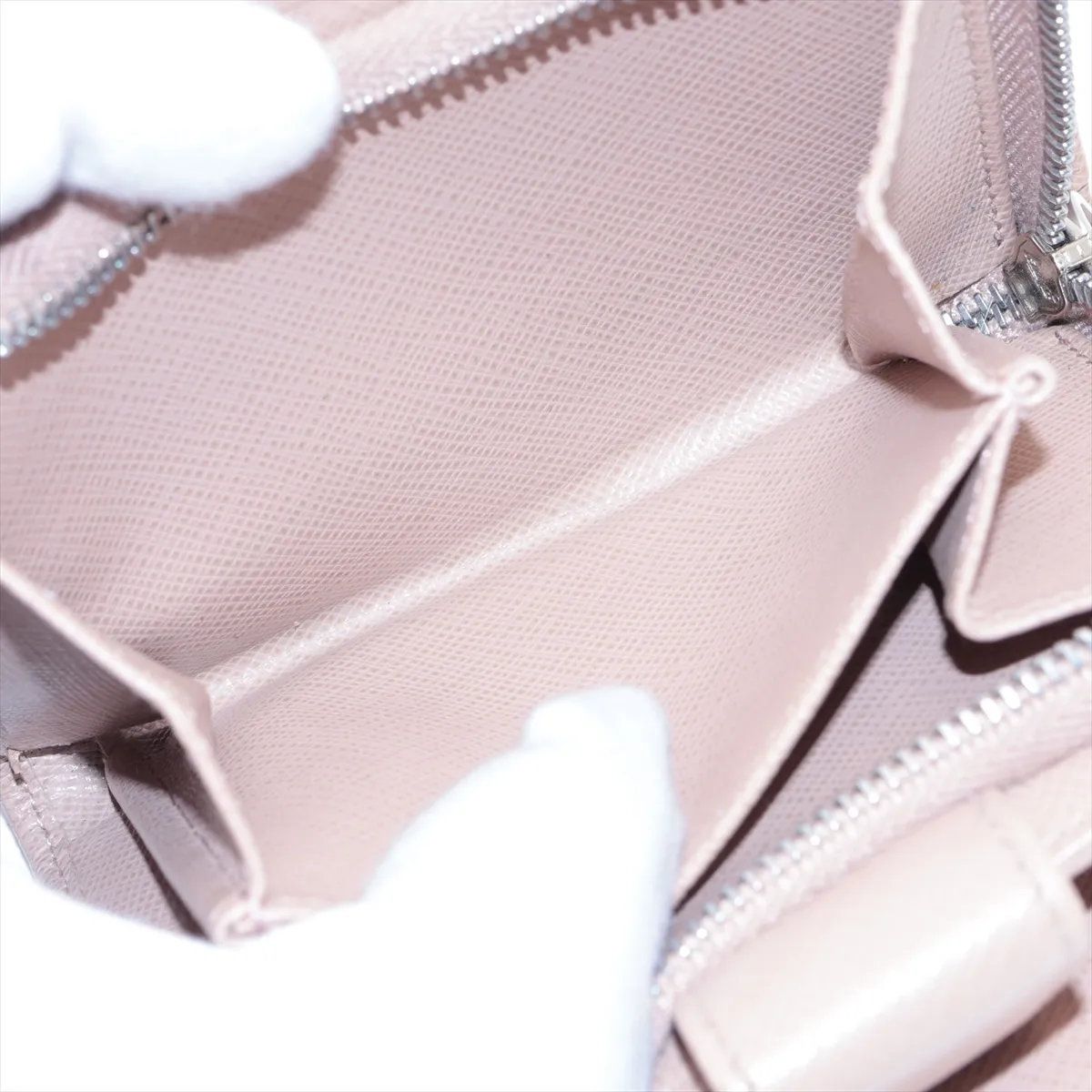 Prada Saffiano Leather Wallet Compact — view 5