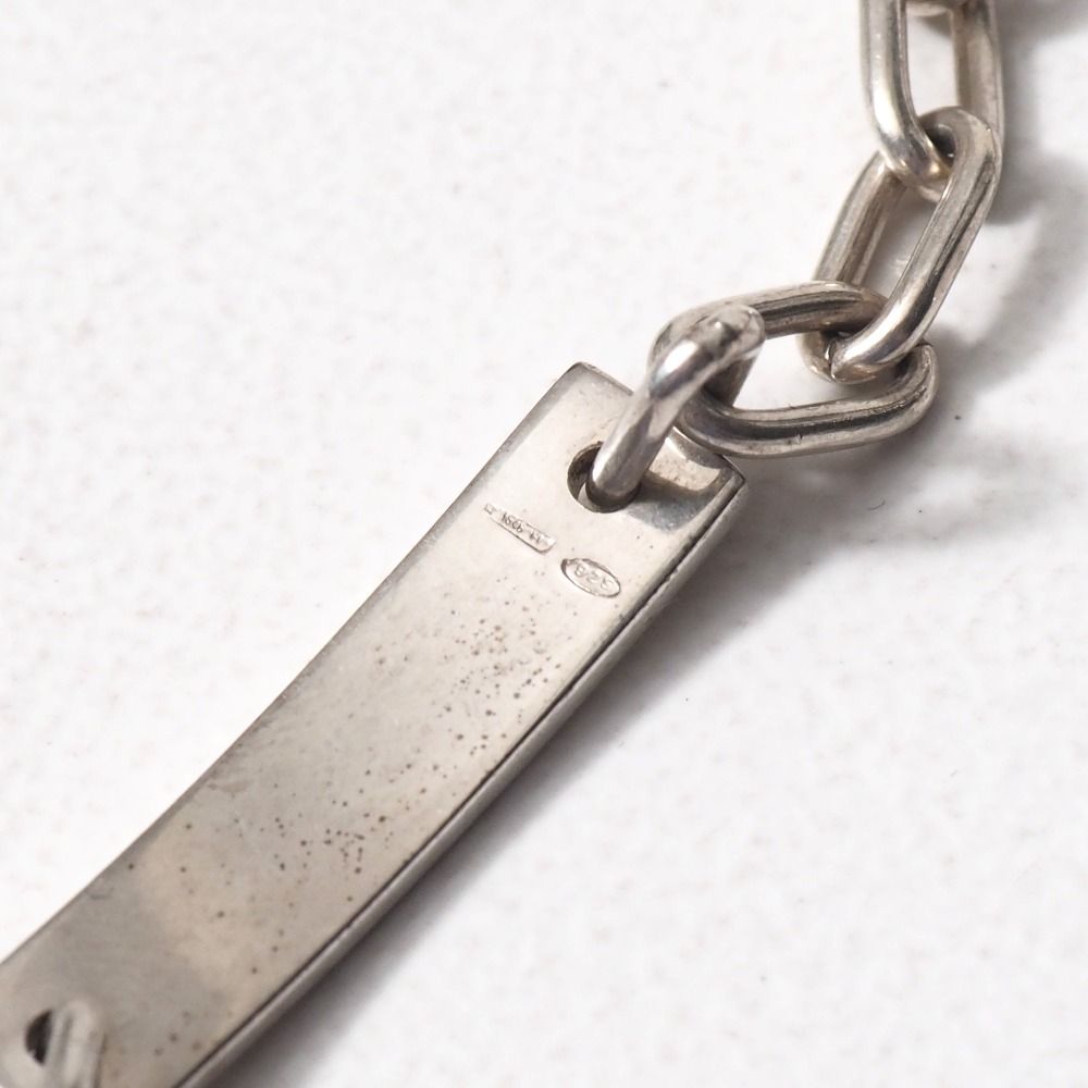 Gucci Bracelet 925 Sterling Silver Logo Plate — view 5