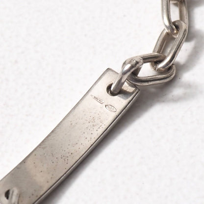 Gucci Bracelet 925 Sterling Silver Logo Plate — view 5