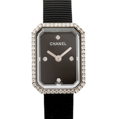 Chanel Premiere Diamond Bezel Black Dial Watch