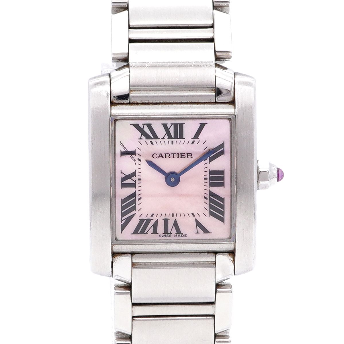 Cartier Tank Francaise SM Pink Dial Watch