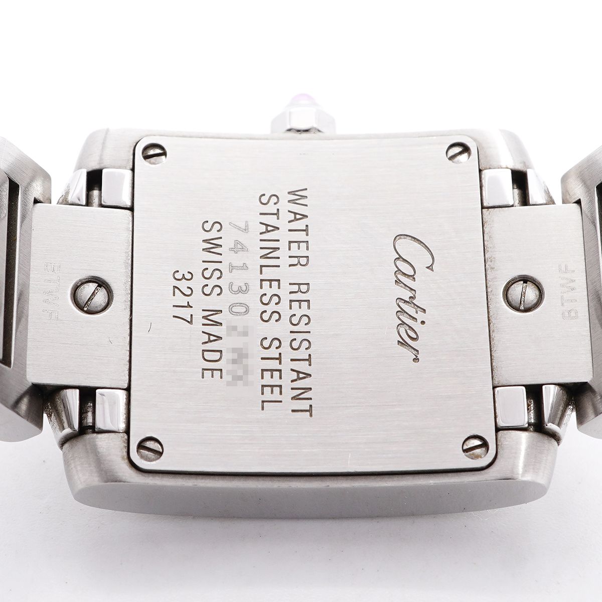 Cartier Tank Francaise SM Pink Dial Watch — view 5