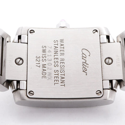 Cartier Tank Francaise SM Pink Dial Watch — view 5
