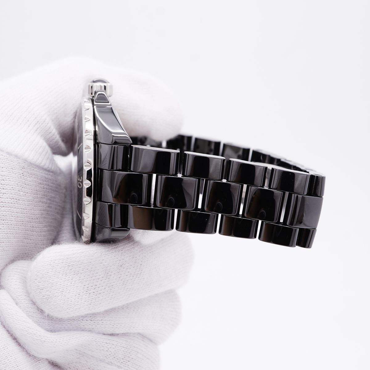 Chanel 12P Emerald Black Dial Watch — view 6