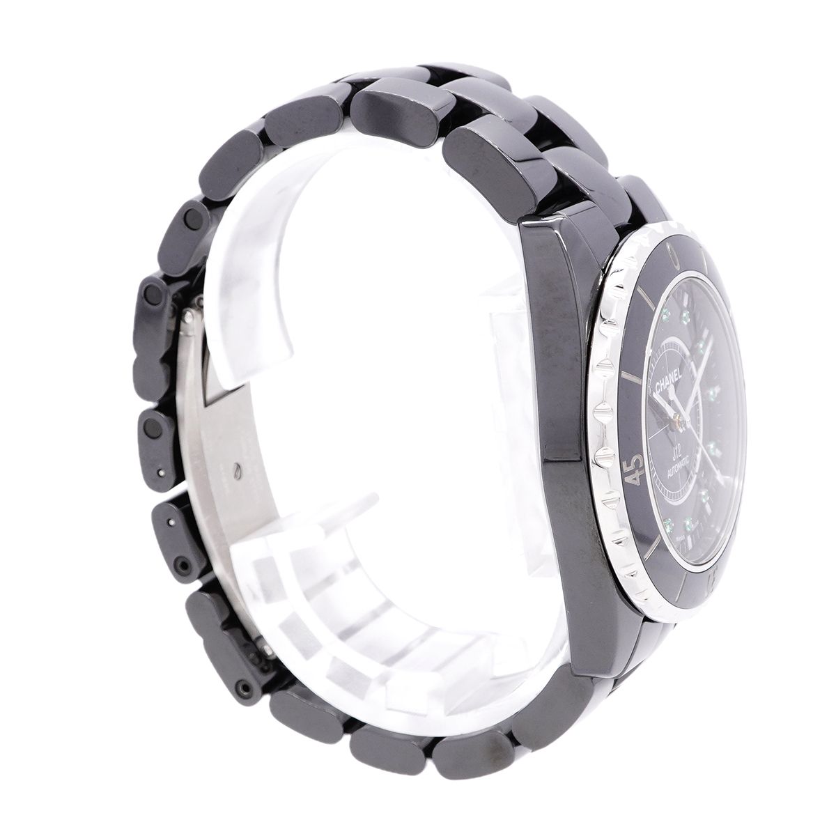 Chanel 12P Emerald Black Dial Watch — view 3