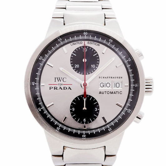 Prada IWC Schaffhausen GST Chronograph Silver Dial Watch