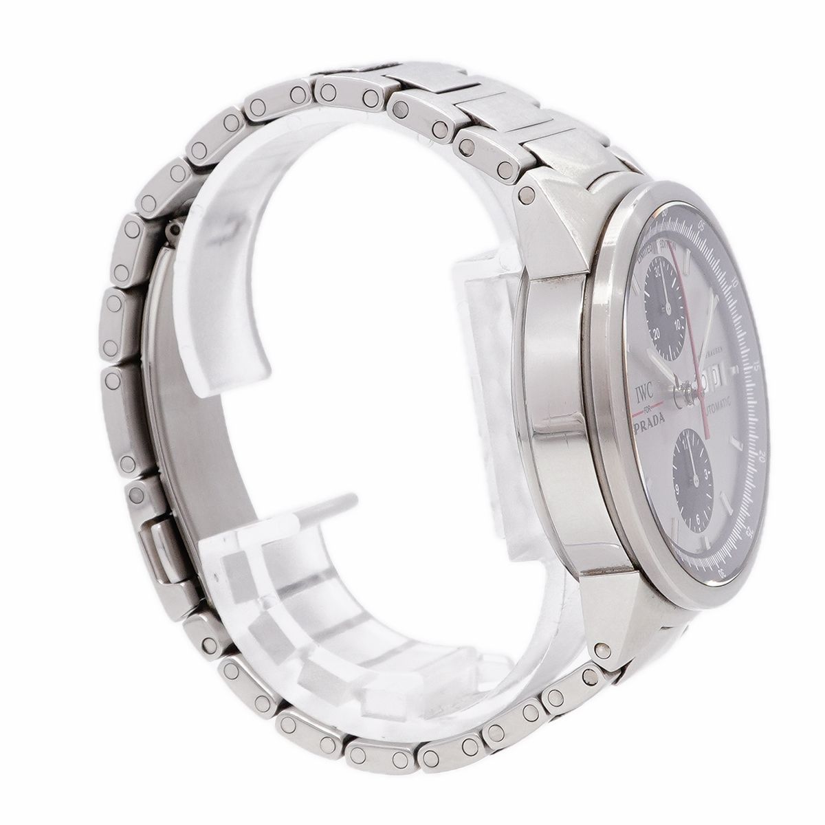 Prada IWC Schaffhausen GST Chronograph Silver Dial Watch — view 3