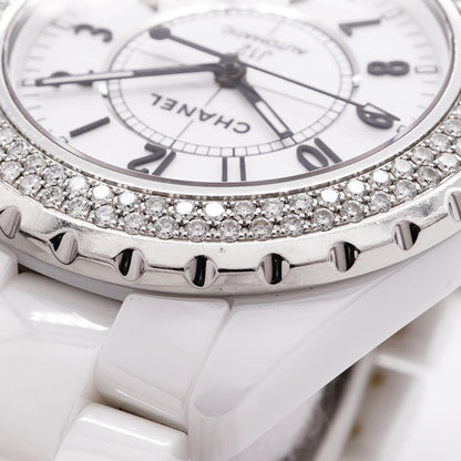 Chanel Diamond Bezel White Dial Watch — view 7