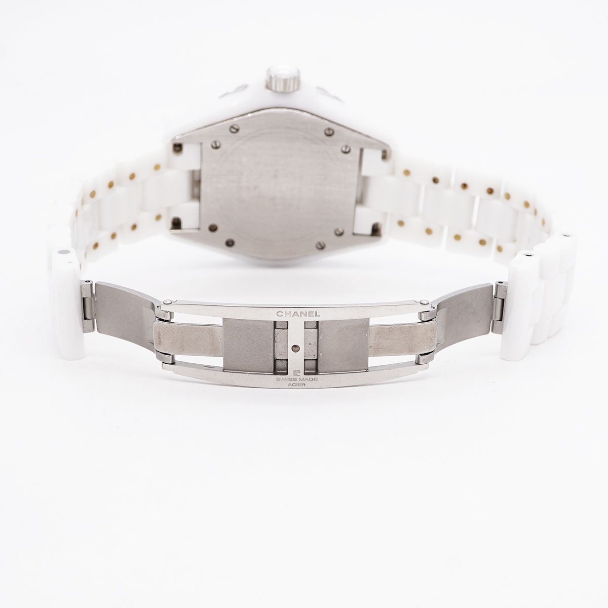 Chanel Diamond Bezel White Dial Watch — view 4