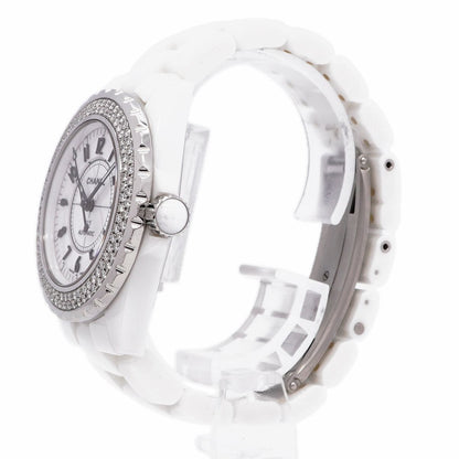 Chanel Diamond Bezel White Dial Watch — view 2